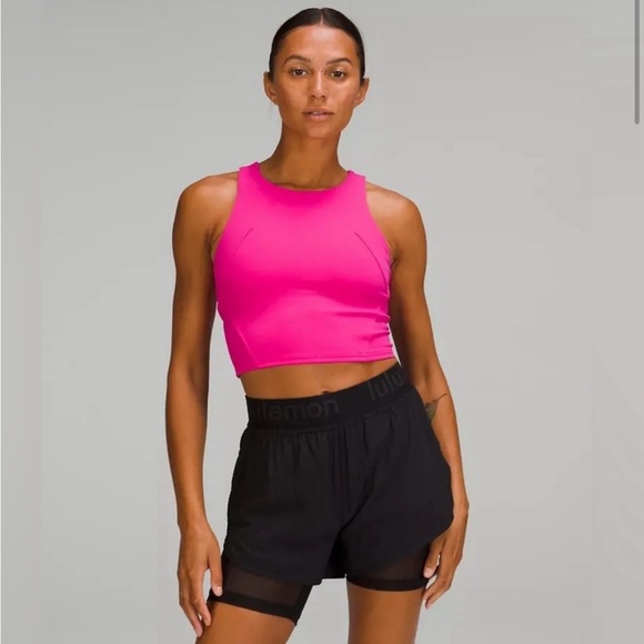 Lululemon Women's Wunder Train Racerback Tank Top Sonic Pink Size 4 - Picture 4 of 5